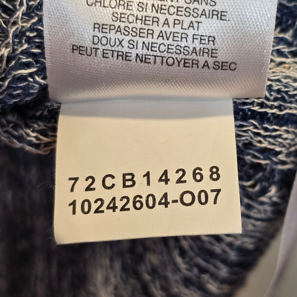 Rachel Roy Sweater Linen Cardigan Womens Medium Blue - Picture 5 of 6